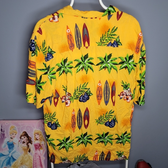 Vintage Wingo Hawaiian 100% Rayon Shirt-Surfboards, Palm Trees, Pineapples,Beach - Picture 7 of 10